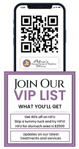 Join the VIP List of Petra’s Massage Therapy & Weight Loss Clinic in Oklahoma City, OK