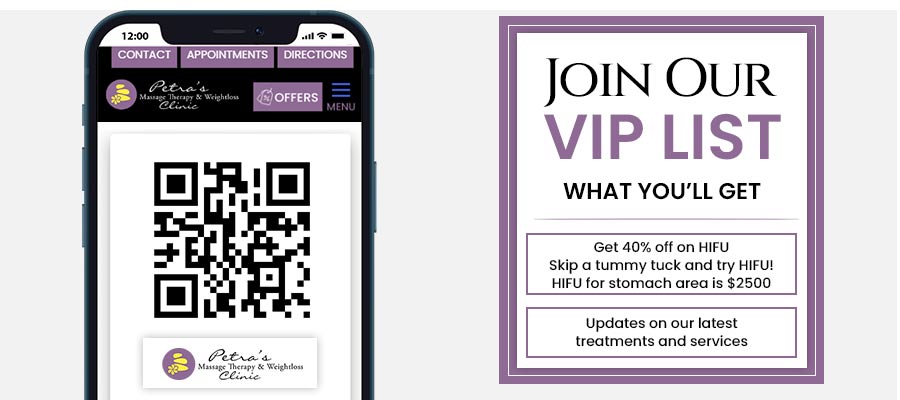 Join the VIP List of Petra’s Massage Therapy & Weight Loss Clinic in Oklahoma City, OK