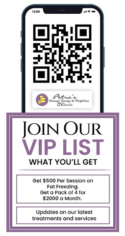 Join the VIP List of Petra’s Massage Therapy & Weight Loss Clinic in Oklahoma City, OK